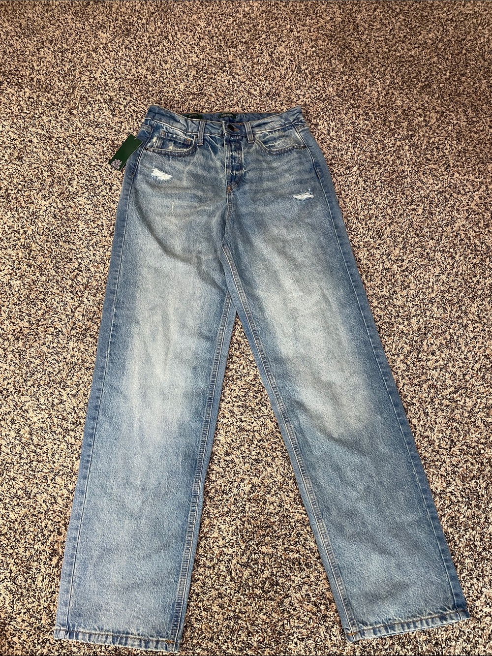 Wild Fable Distressed Light Wash Straight Leg High Rise Jeans Size 6 | NWT